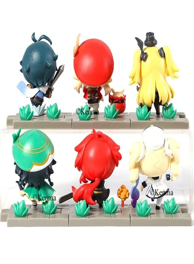KENMA Genshin Impact Set Of 6 Action Figures Pvc 7-8 Cms Anime Figurine Weeb Manga Collectible Model Toys - Image 2